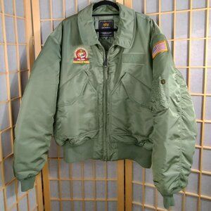 Marines Alpha Industries Flyers CWU 45 P Flight Jacket Size 3XL Like New Cond